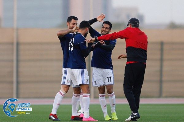تمرین تیم ملی فوتبال در امارات