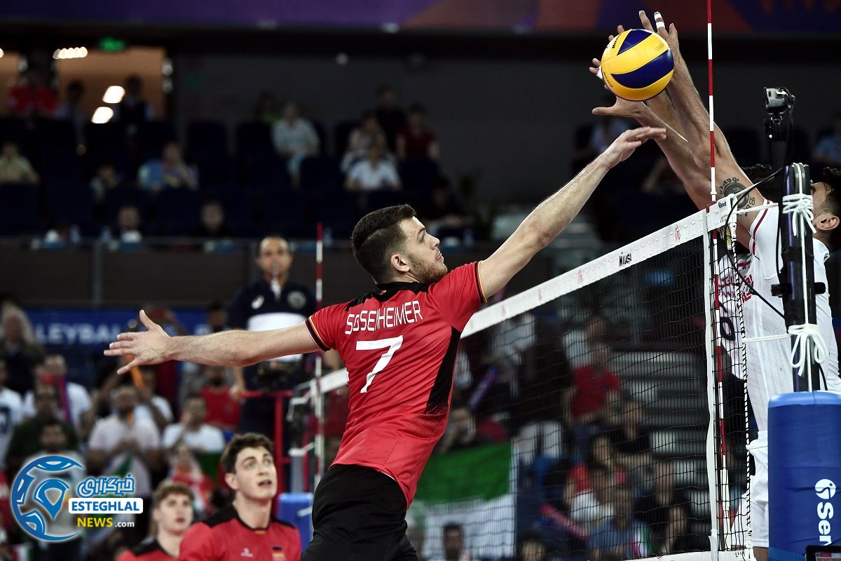 دیدار تیم ملی والیبال ایران و آلمان