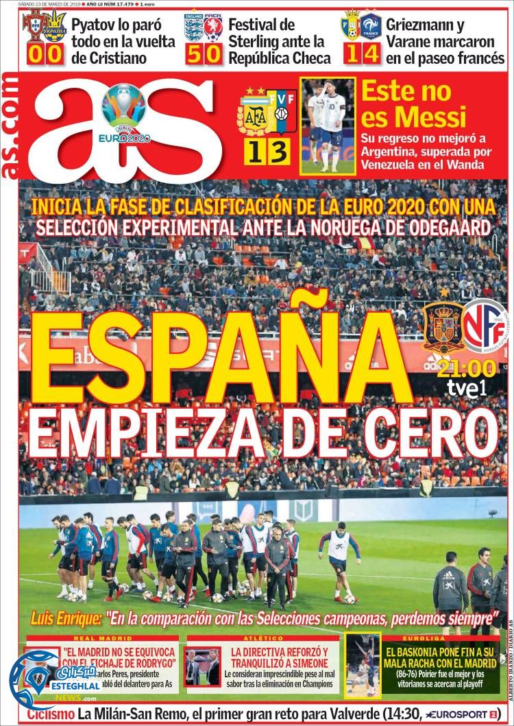 روزنامه ورزشی آاس شنبه 3 فروردین 1398