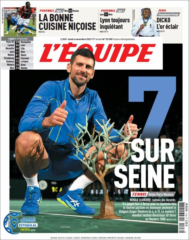 روزنامه ورزشی اکیپ دوشنبه 15 آبان 1402