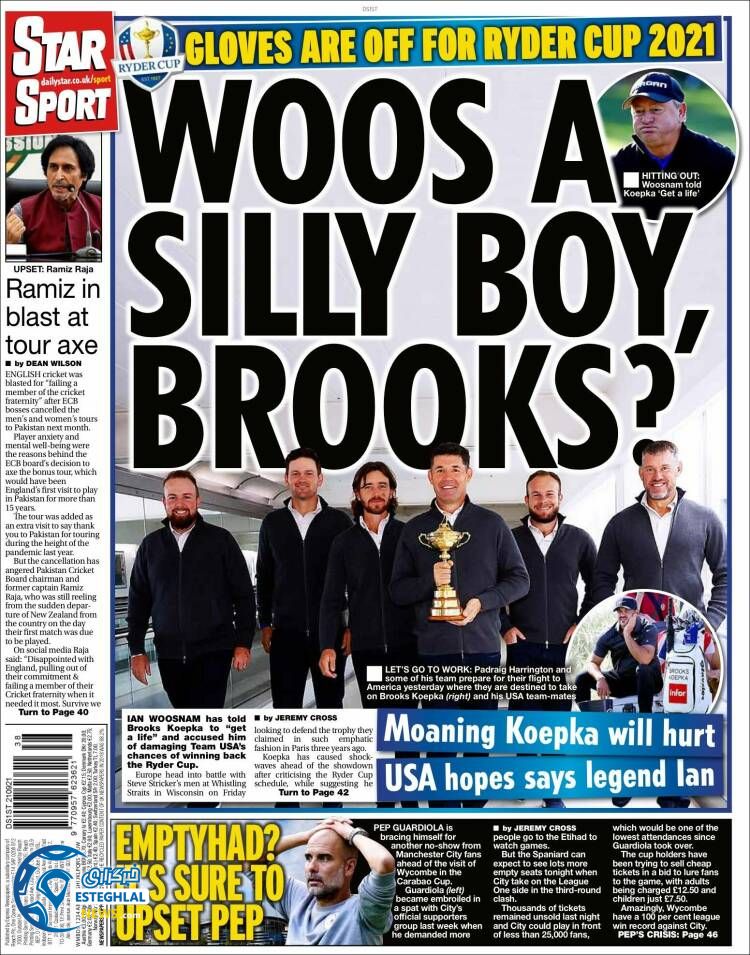 روزنامه ورزشی استار اسپورت سه شنبه 30 شهریور 1400