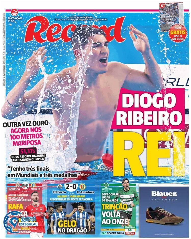 روزنامه ورزشی رکورد یکشنبه 29 بهمن 1402 