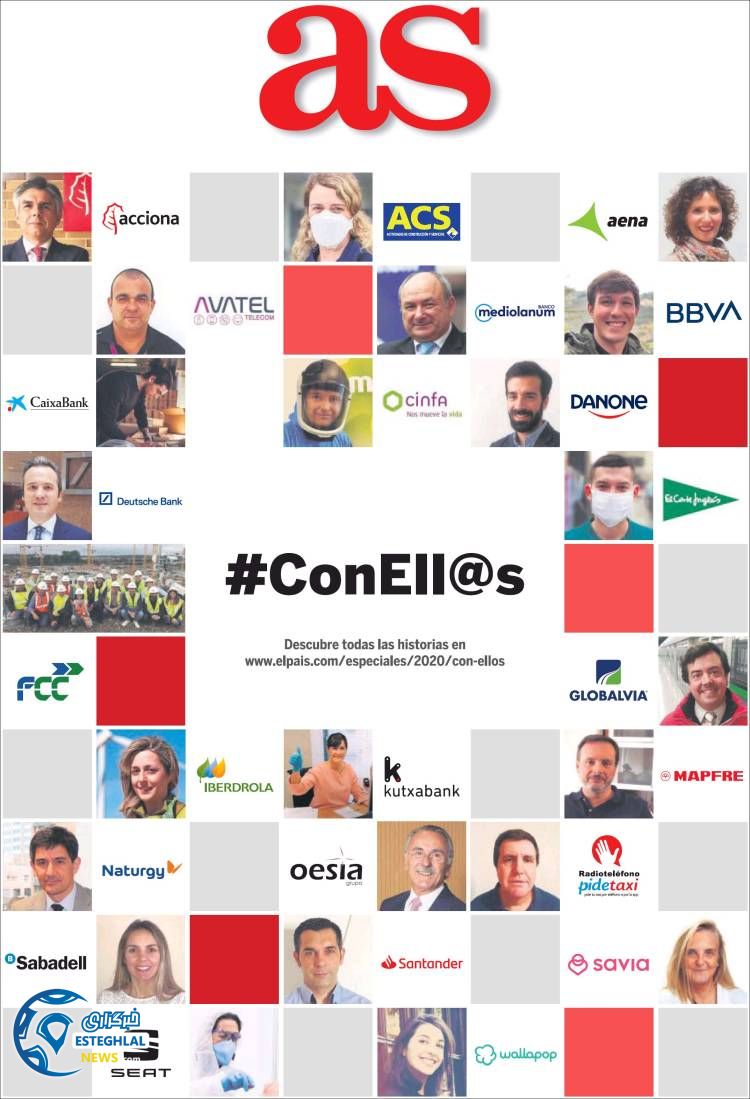 روزنامه ورزشی آاس یکشنبه 7 اردیبهشت 1399