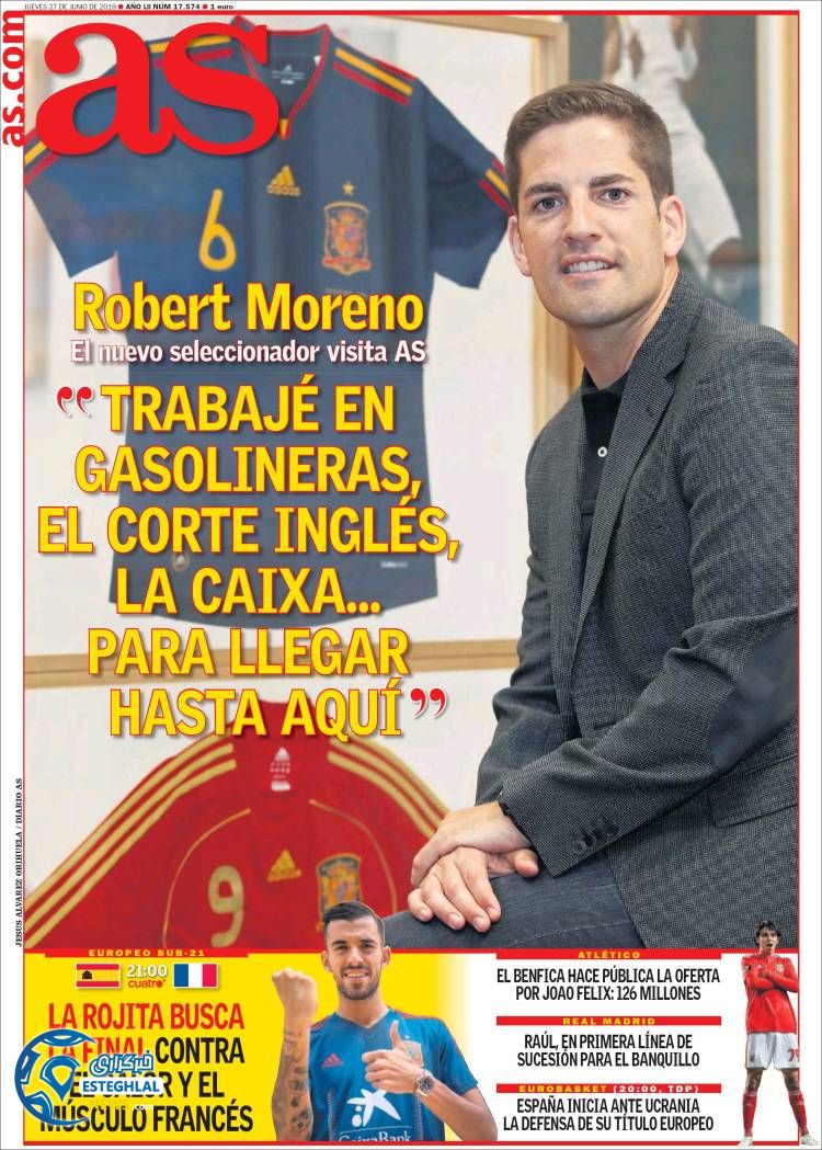 روزنامه ورزشی آاس پنجشنبه 6 تیر 1398