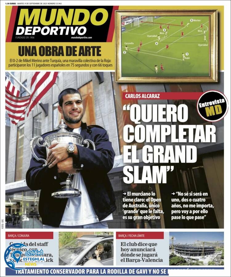 روزنامه ورزشی موندو دپورتیوو سه شنبه 18 شهریور 1404 