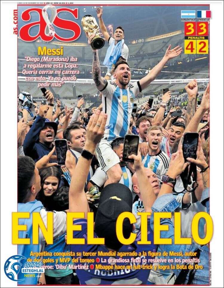 روزنامه ورزشی آ اس دوشنبه 28 آذر 1401