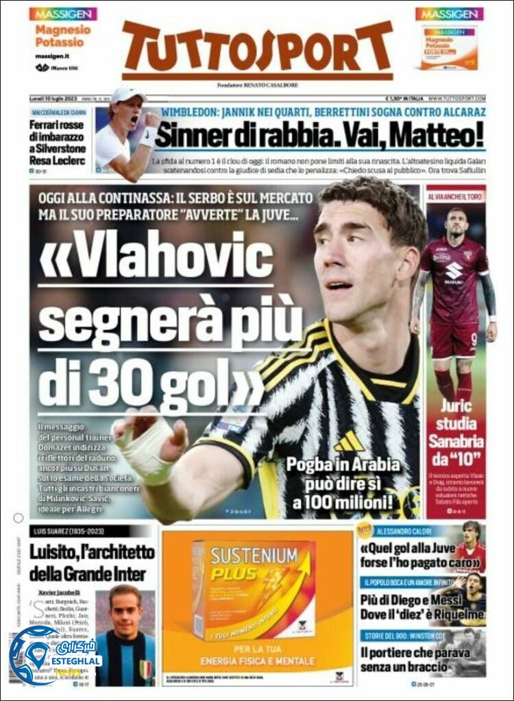 روزنامه ورزشی توتو اسپورت دوشنبه 19 تیر 1402 