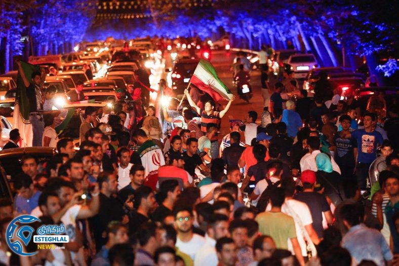 خوشحالی مردم ایران بعد از برتری مقابل مراکش