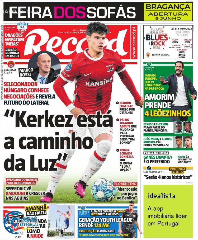 روزنامه ورزشی رکورد جمعه 12 خرداد 1402 