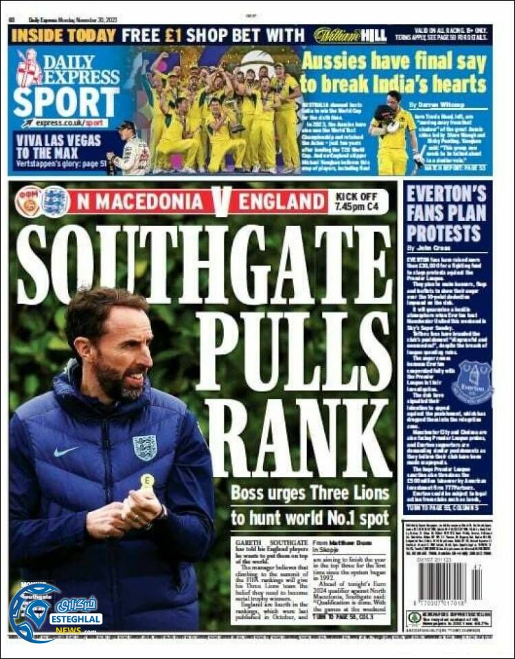 روزنامه ورزشی اکسپرس اسپورت دوشنبه 29 آبان 1402 