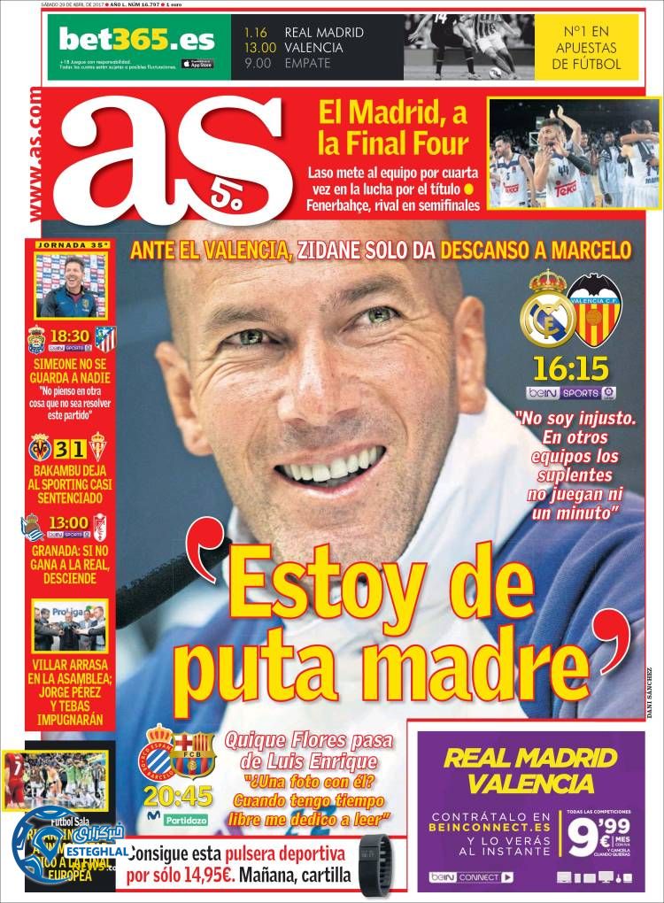 روزنامه های ورزشی جهان 9 اردیبهشت