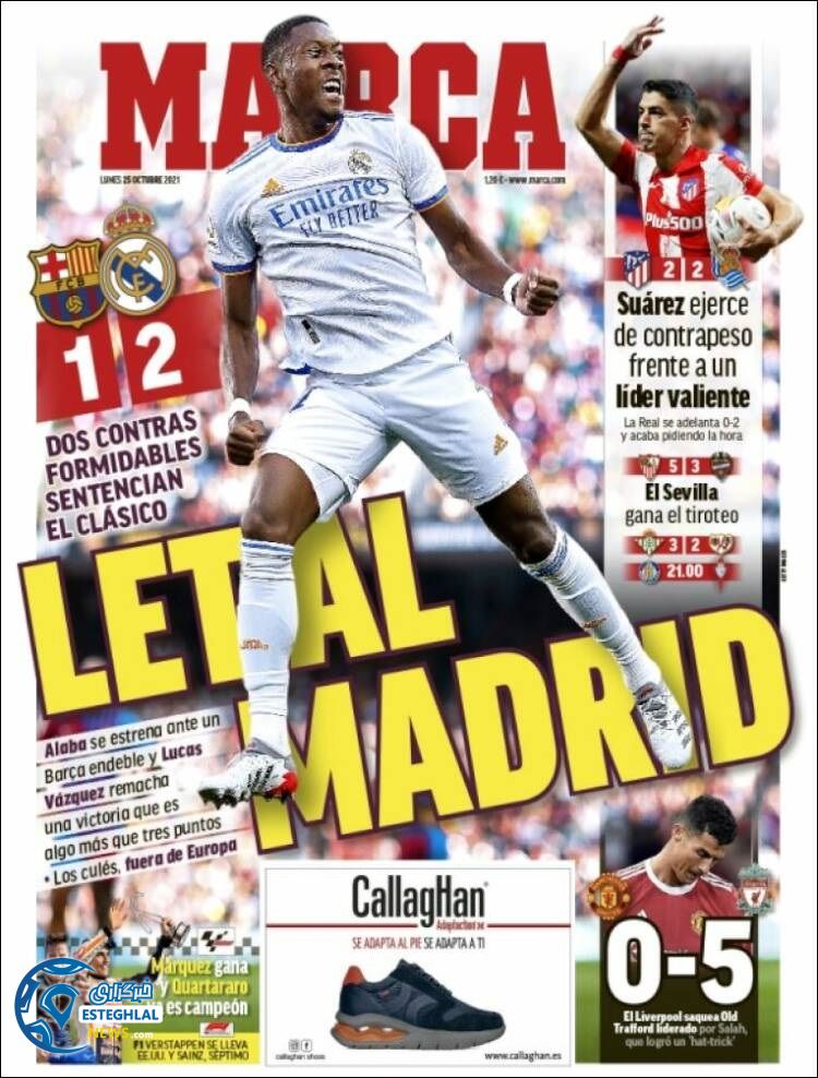 روزنامه ورزشی مارکا دوشنبه 3 آبان 1400