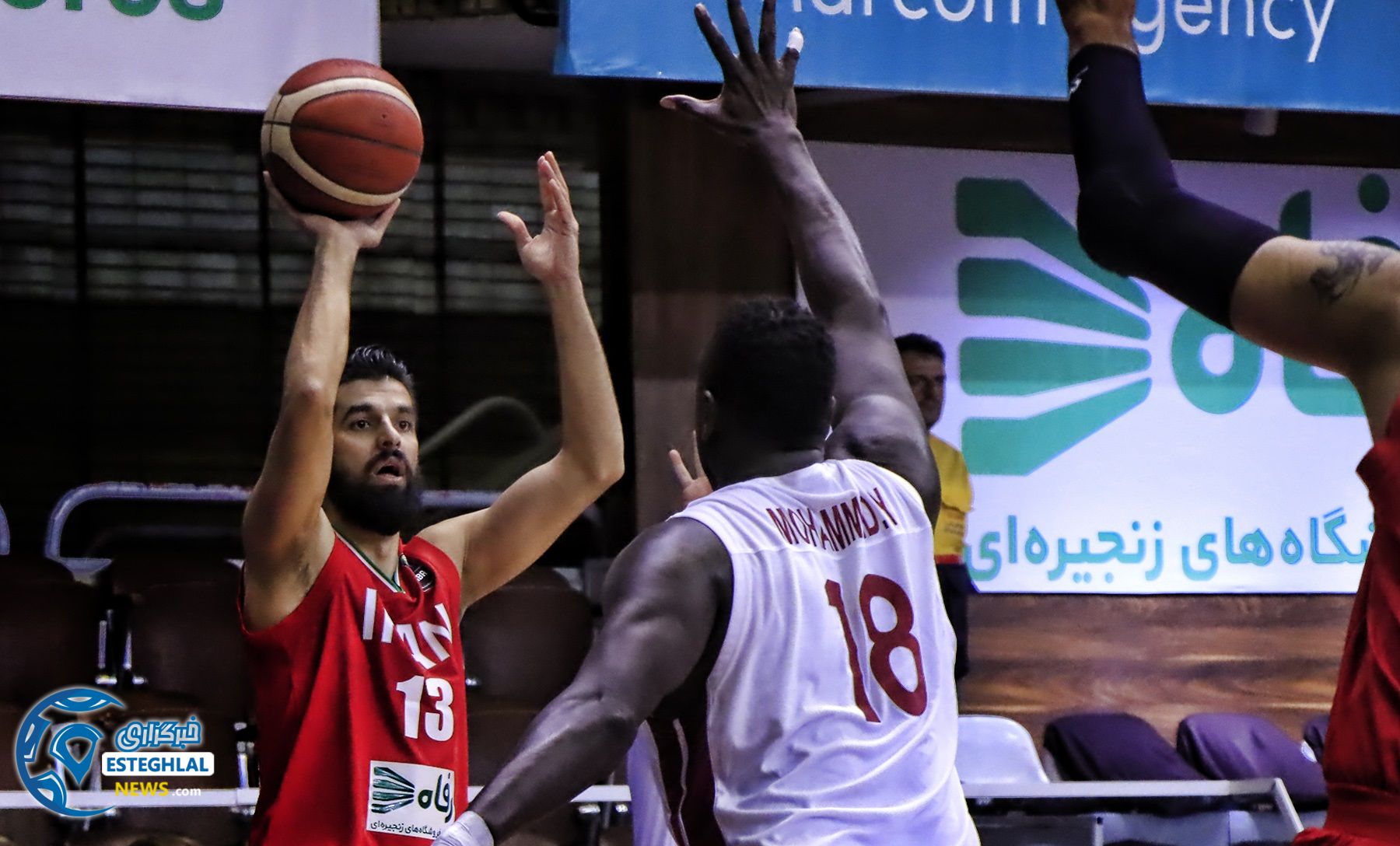 دیدار تیم های ملی بسکتبال ایران و قطر