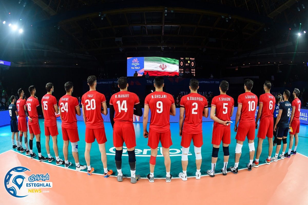 دیدار تیم های ملی والیبال لهستان و ایران 