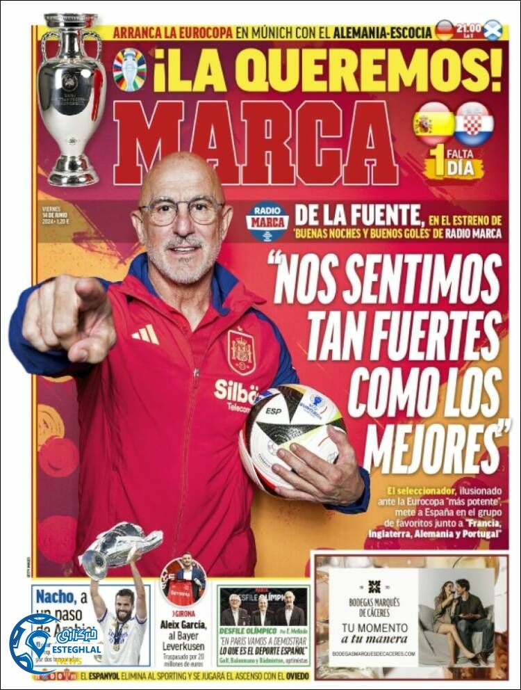 روزنامه ورزشی ملرکا جمعه 25 خرداد 1403 