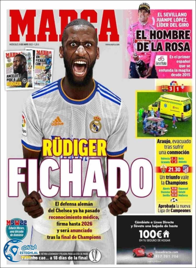 روزنامه ورزشی مارکا چهارشنبه 21 اردیبهشت 1401