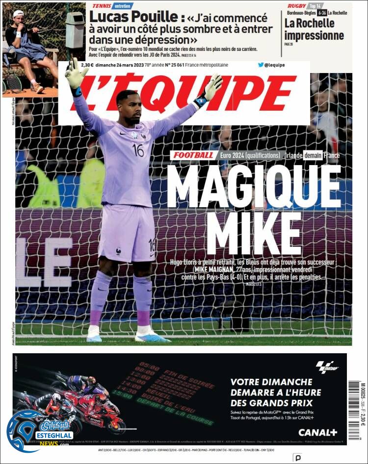 روزنامه ورزشی اکیپ یکشنبه 6 فروردین 1402 