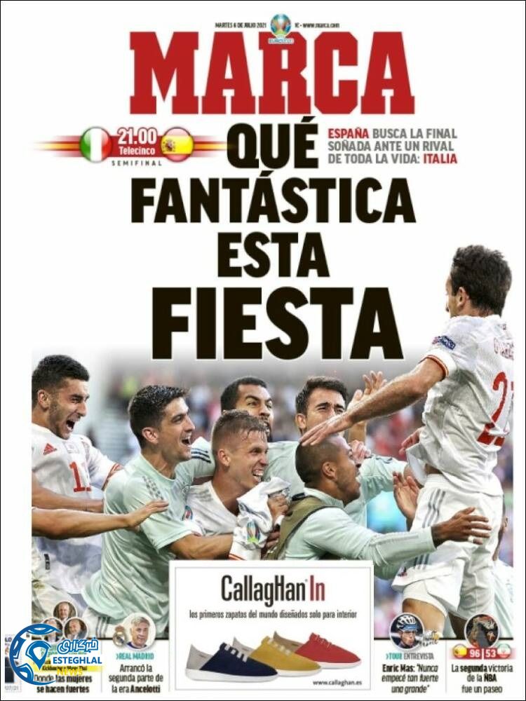 روزنامه ورزشی مارکا سه شنبه 15 تیر 1400