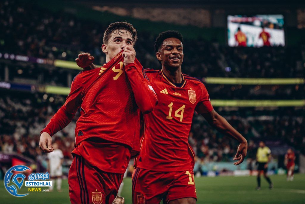 اسپانیا 7-0 کاستاریکا