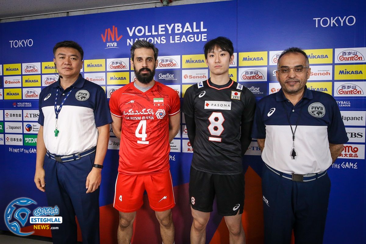 دیدار تیم های ملی والیبال ژاپن و ایران