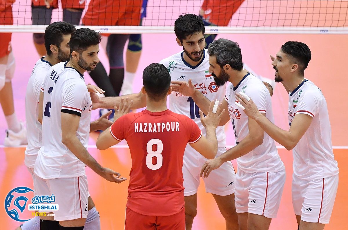 دیدار تیم های ملی والیبال روسیه و ایران