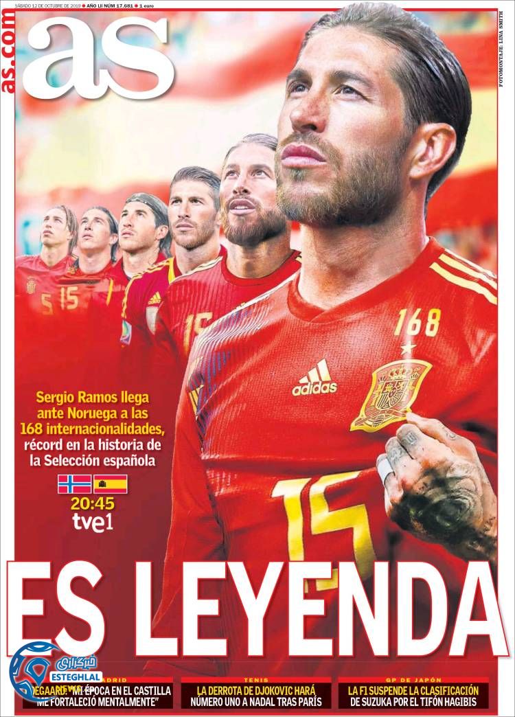 روزنامه ورزشی آاس شنبه 20 مهر 1398