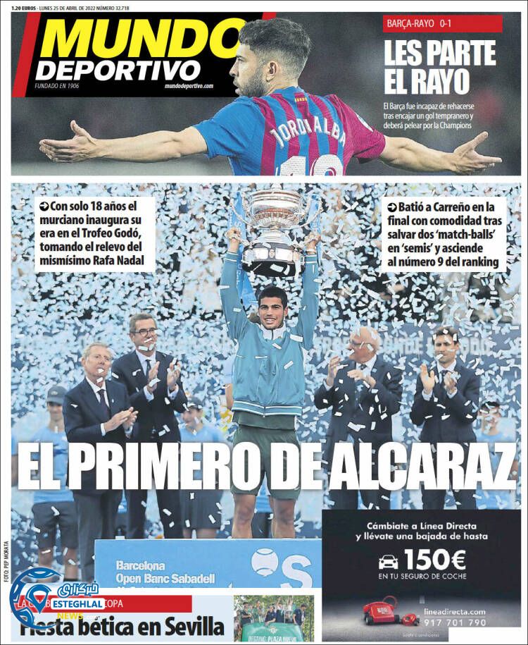 روزنامه ورزشی موندو دپورتیوو دوشنبه 5 اردیبهشت 1401