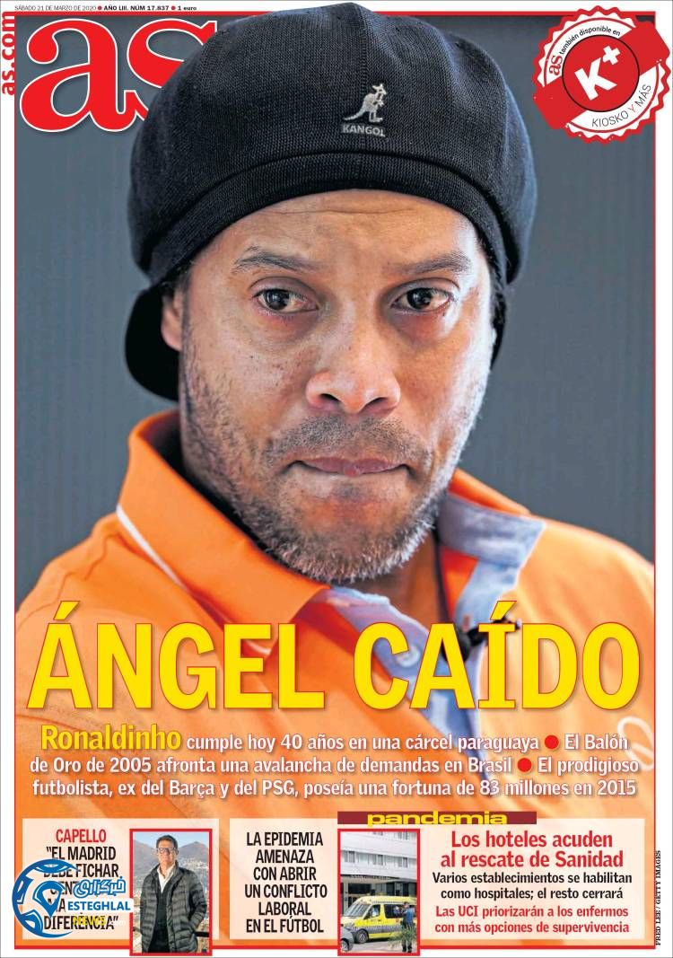 روزنامه ورزشی آاس شنبه 2 فروردین 1399