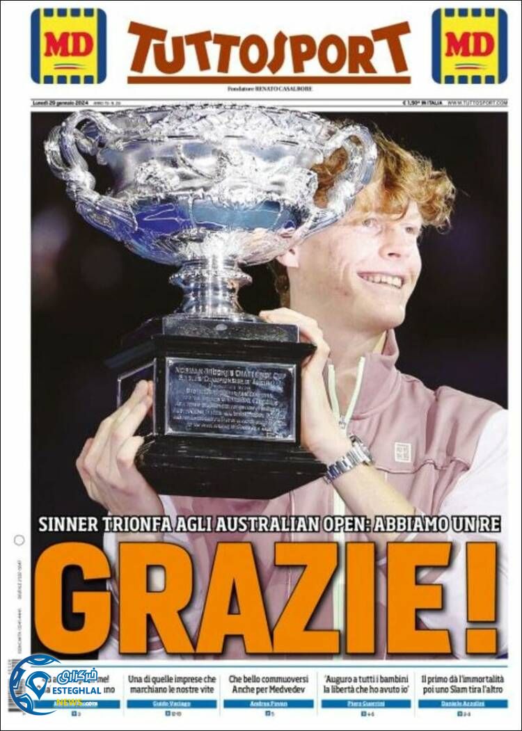 روزنامه ورزشی توتو اسپورت دوشنبه 9 بهمن 1402 