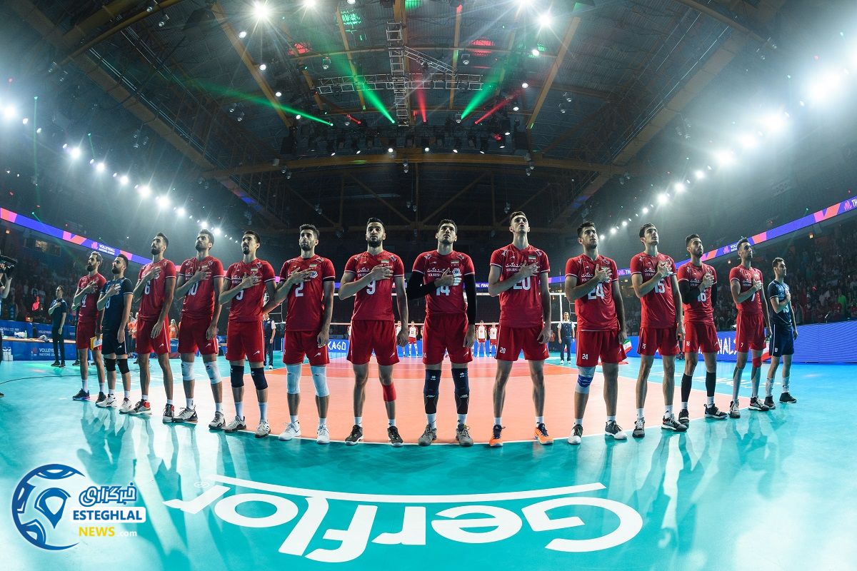 دیدار تیم های ملی والیبال لهستان و ایران 