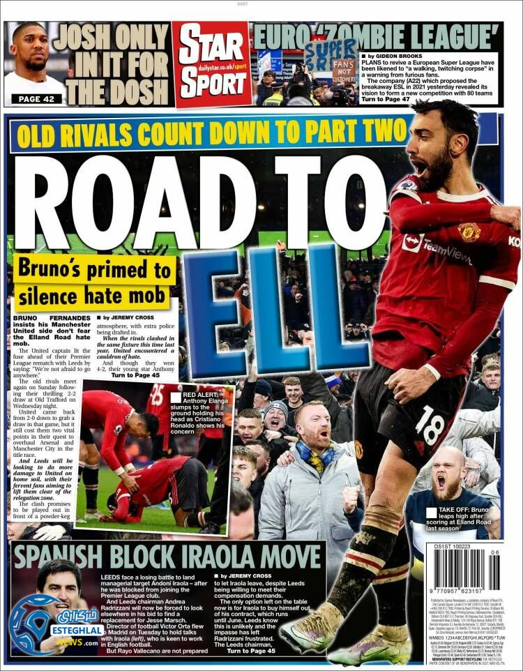 روزنامه ورزشی استار اسپورت  جمعه 21 بهمن 1401 