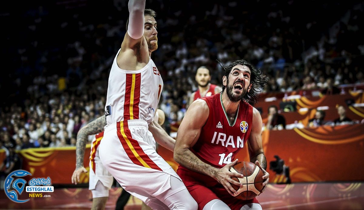 دیدار تیم ملی بسکتبال ایران واسپانیا