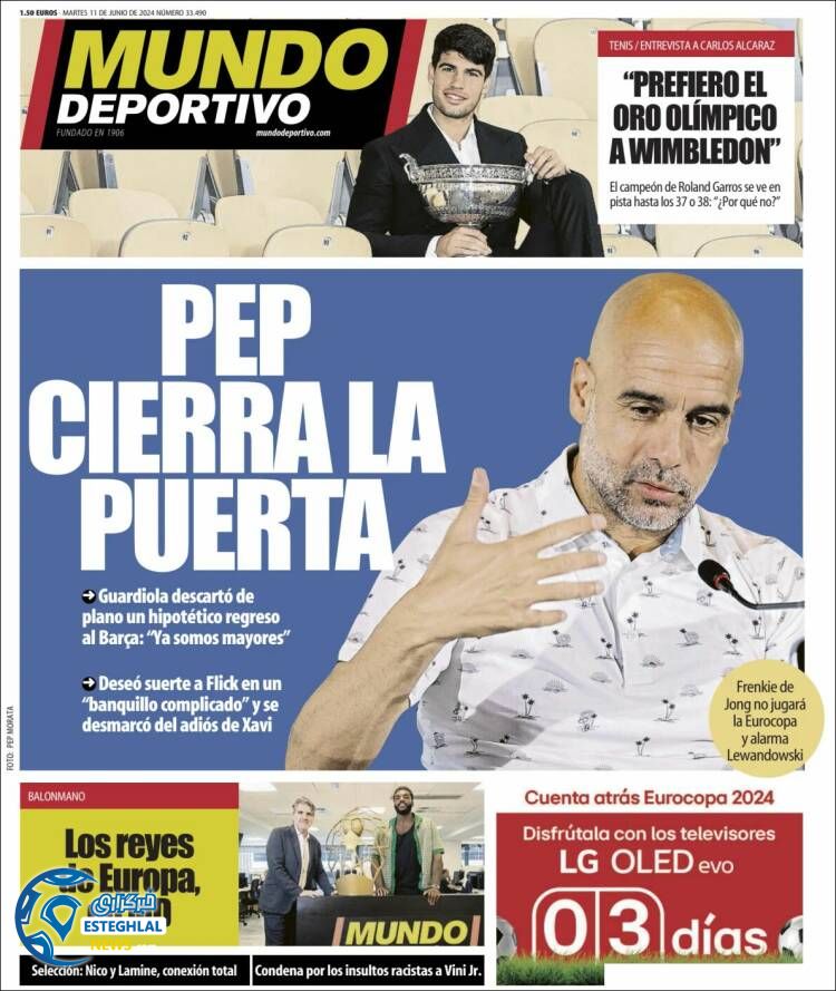 روزنامه ورزشی موندو دپورتیوو سه شنبه 22 خرداد 1403 