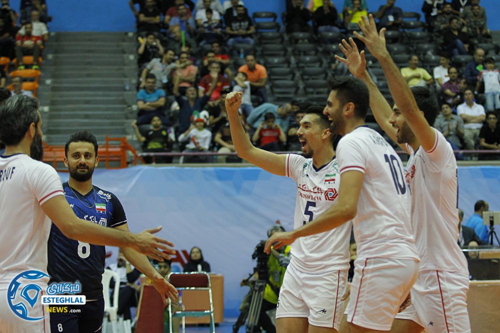 دیدار تیم های ملی والیبال ایران و چین تایپه