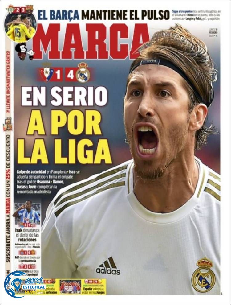 روزنامه ورزشی مارکا دوشنبه 21 بهمن 1398