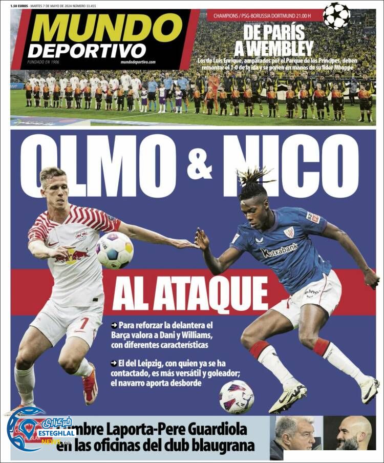 روزنامه ورزشی موند دپورتیوو سه شنبه 18 اردیبهشت 1403 