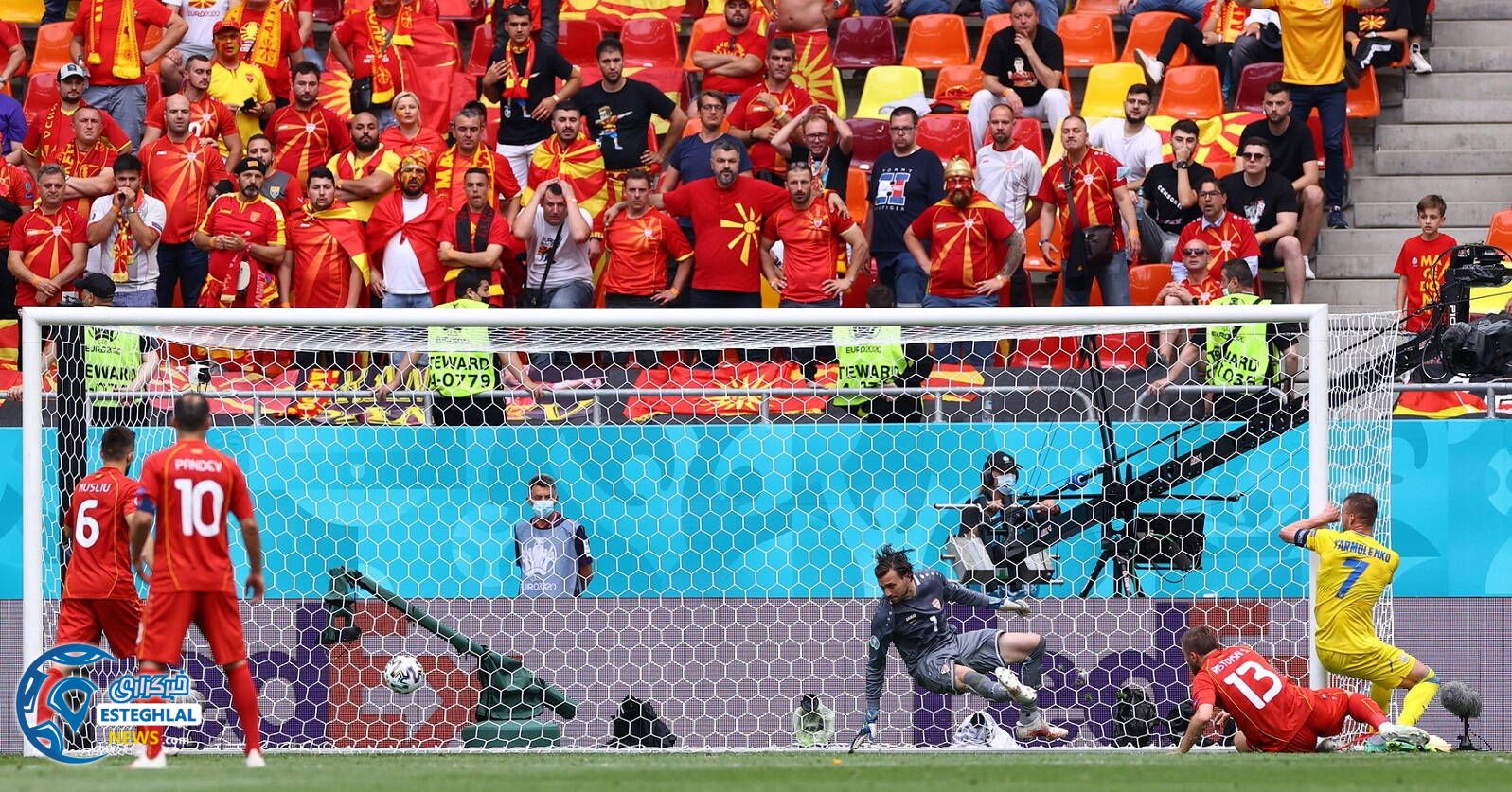 اوکراین 2-1 مقدونیه شمالی