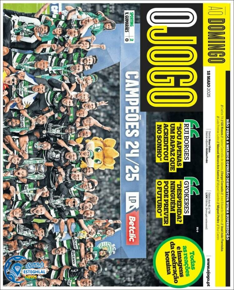 روزنامه ورزشی اوجوگو یکشنبه 28 اردیبهشت 1404  