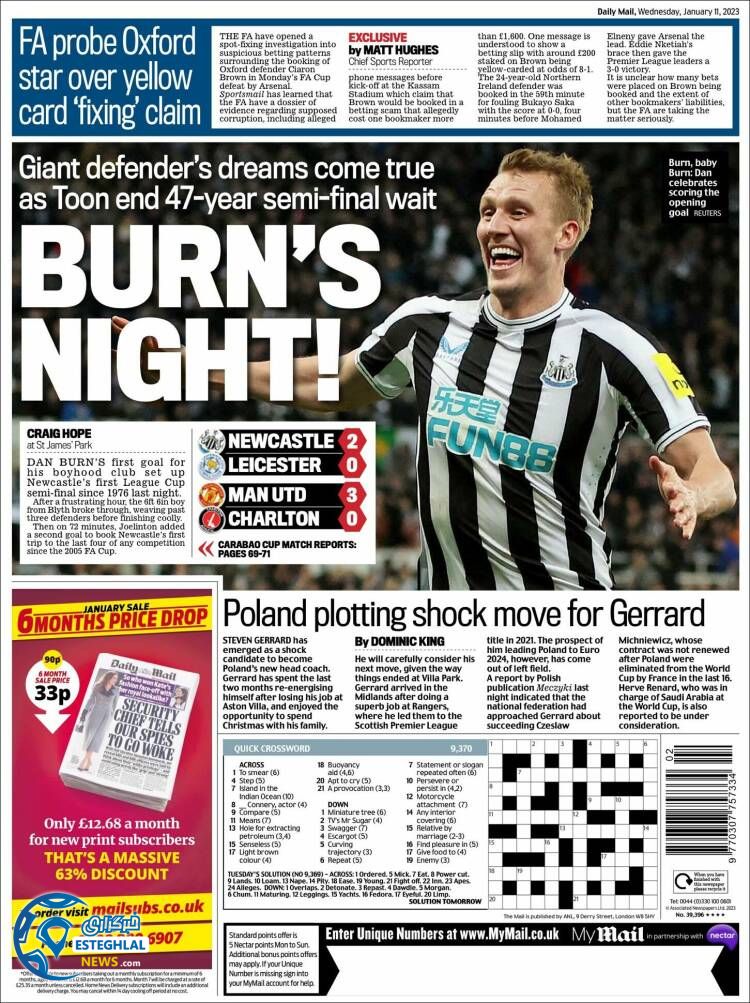 روزنامه ورزشی مایل اسپورت چهارشنبه 21 دی 1401 