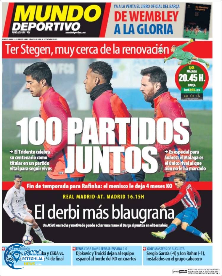 روزنامه های ورزشی جهان 19 فروردین 