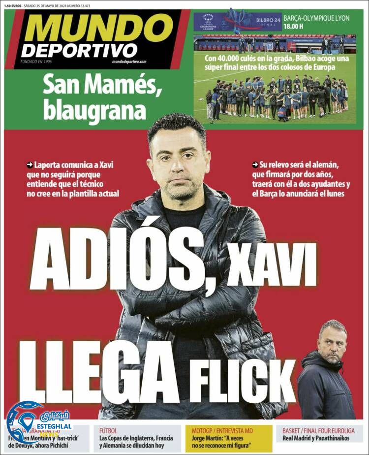 روزنامه  ورزشی موندو دپورتیوو شنبه 5 خرداد 1403 