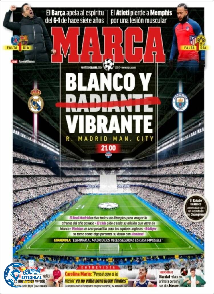 روزنامه ورزشی ملزکا سه شنبه 21 فروردین 1403 