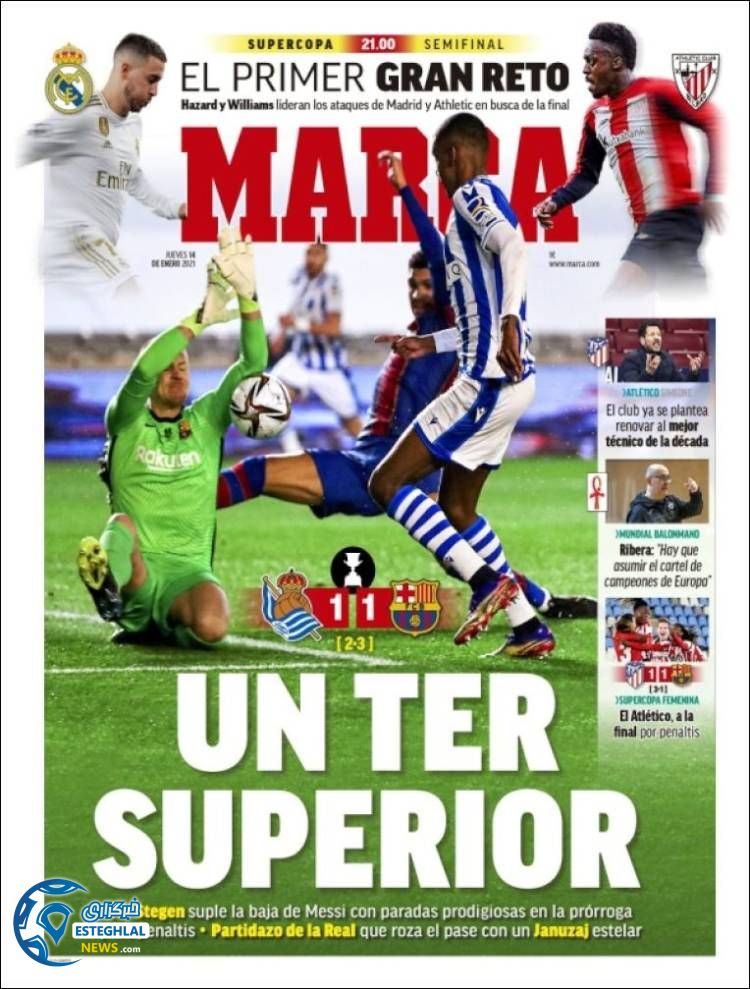 روزنامه ورزشی مارکا پنجشنبه 25 دی 1399