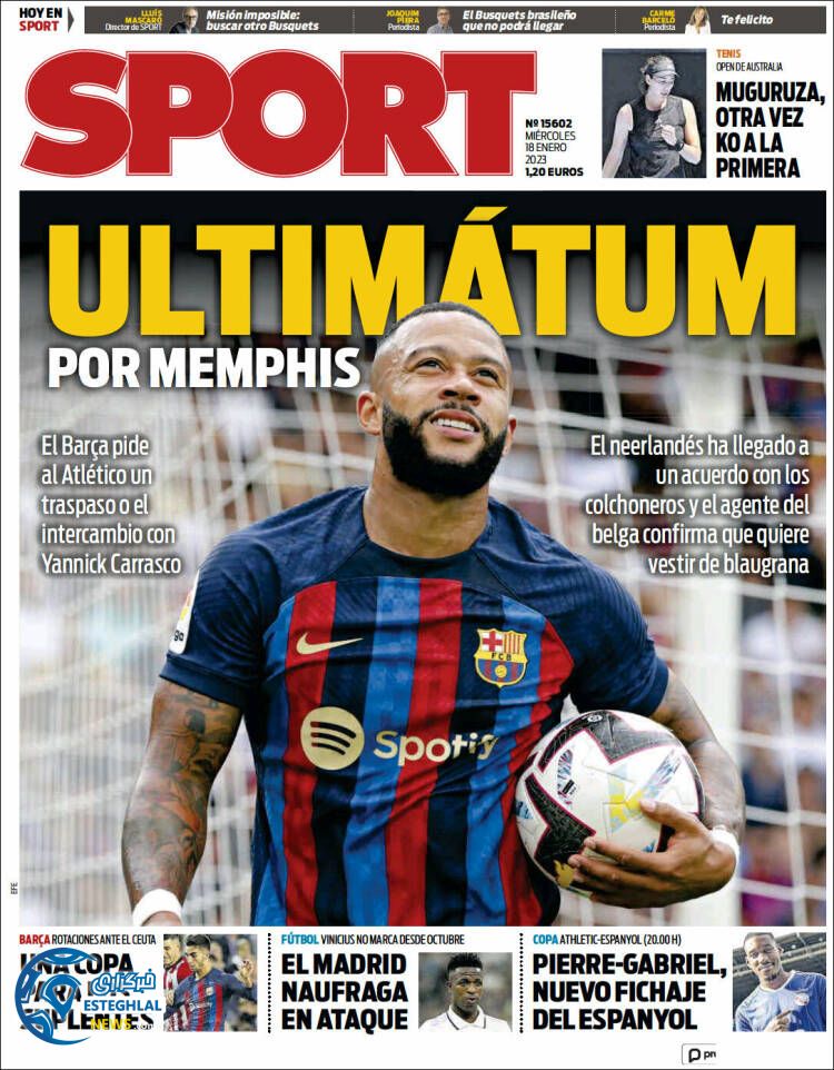 روزنامه ورزشی اسپورت چهارشنبه 28 دی 1401 