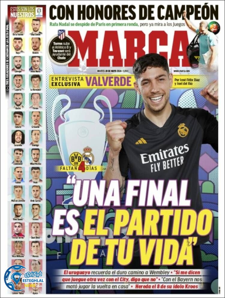 روزنامه ورزشی مارکا سه شنبه 8 خرداد 1403 