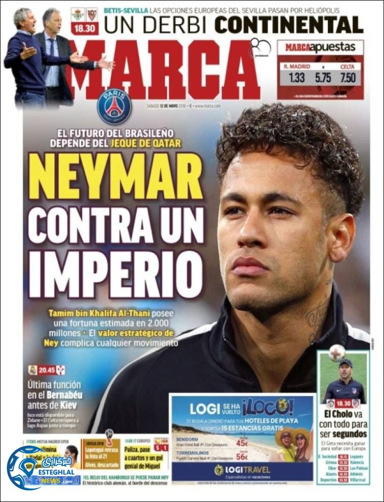 روزنامه ورزشی مارکا شنبه 22 اردیبهشت 1397