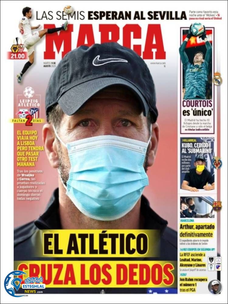 روزنامه ورزشی مارکا سه شنبه 21 مرداد 1399