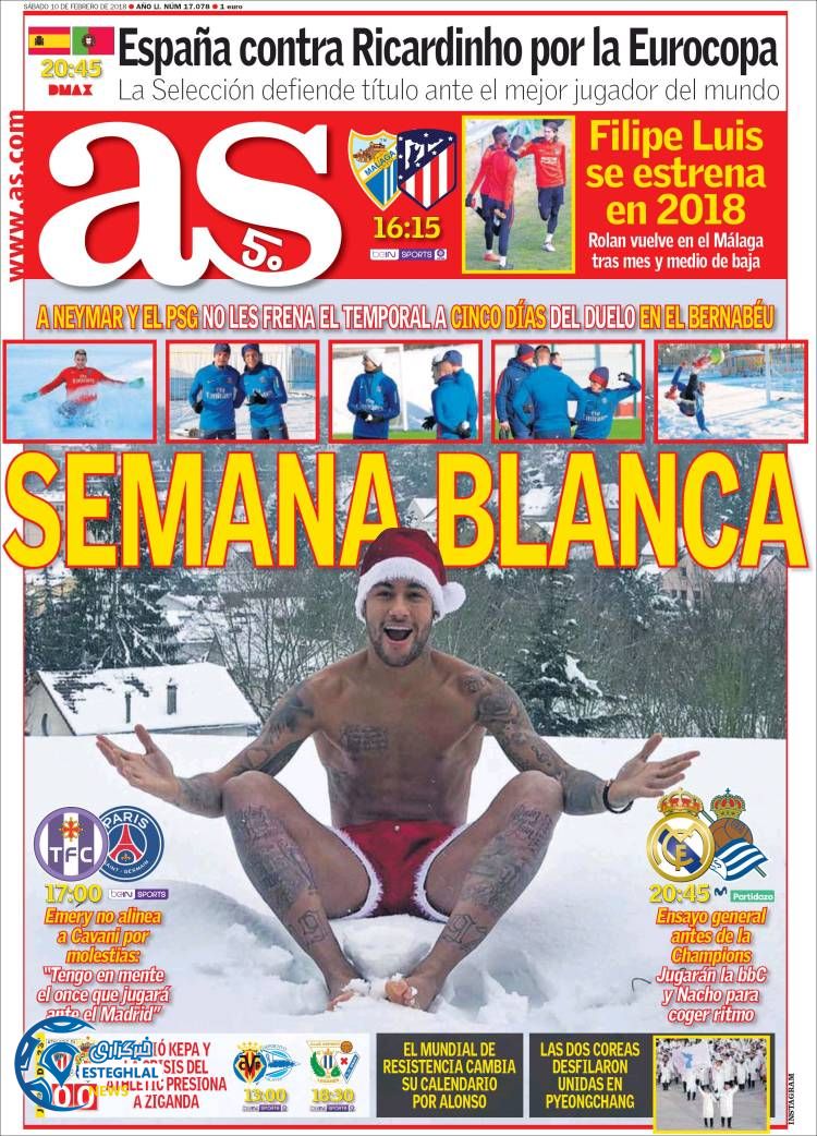 روزنامه ورزشی آ اس شنبه 21بهمن 1396