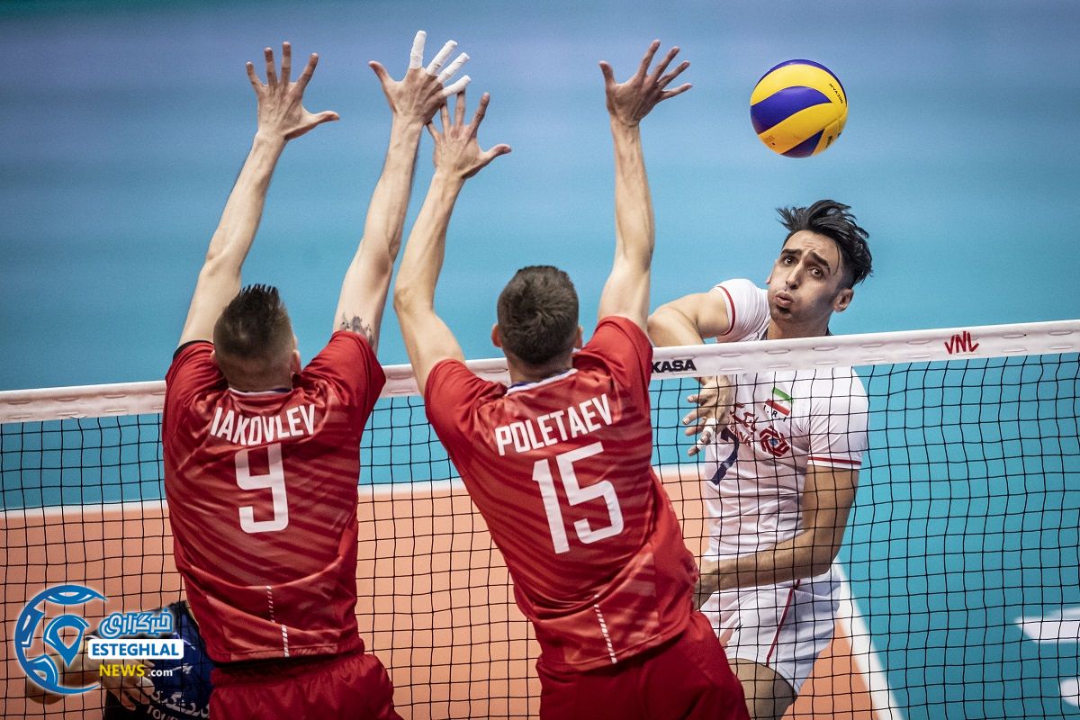 دیدار تیم های ملی والیبال ایران و روسیه