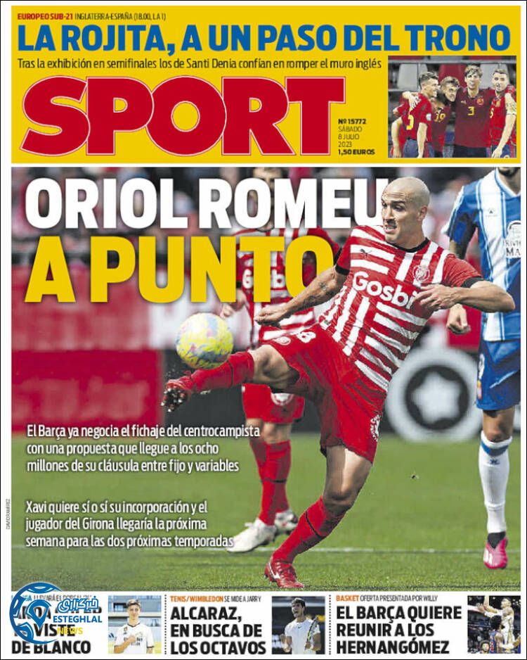 روزنامه ورزشی اسپورت شنبه 17 تیر 1402 